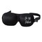 Contemporary Home Living 7.75" Black and White Do Not Disturb Unisex Sleep Mask